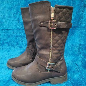 Dream Pairs Junior Girls Women's Size 5 Brown Zip-Up Boots